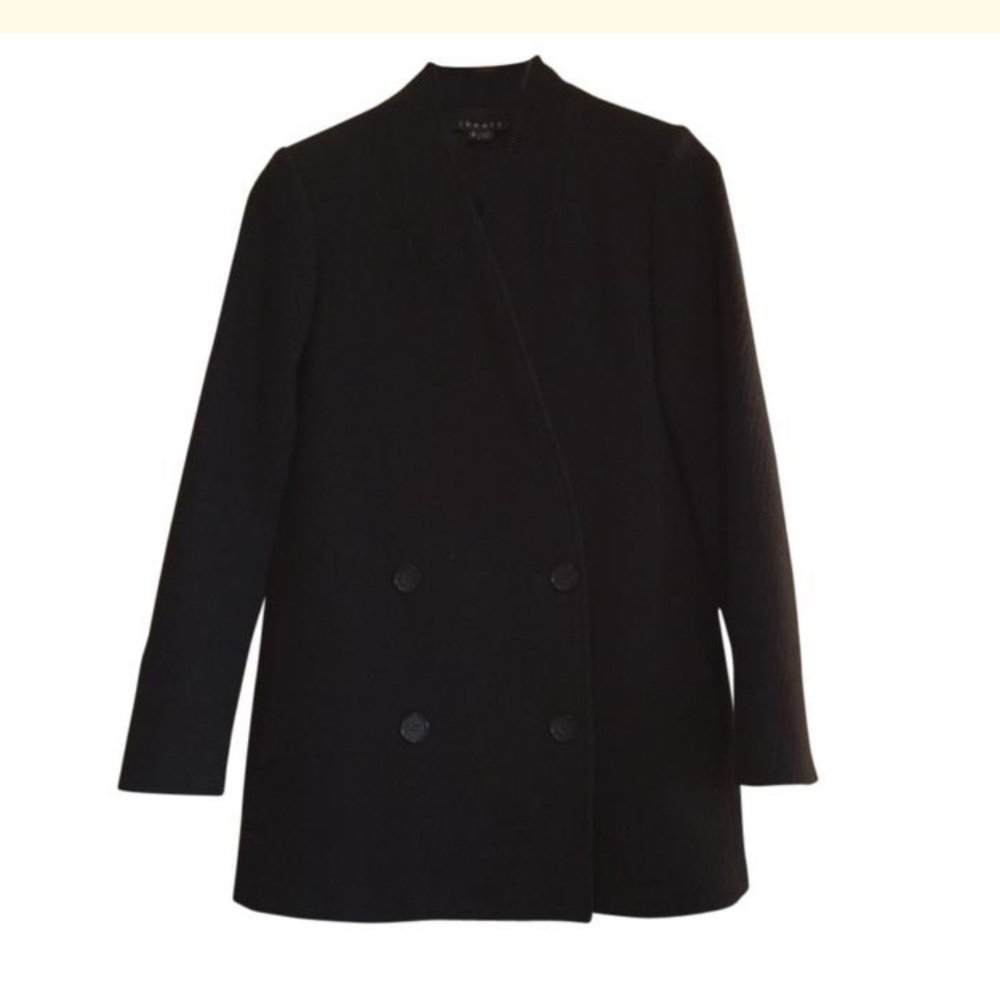 Theory Abran black wool coat size P / XS
